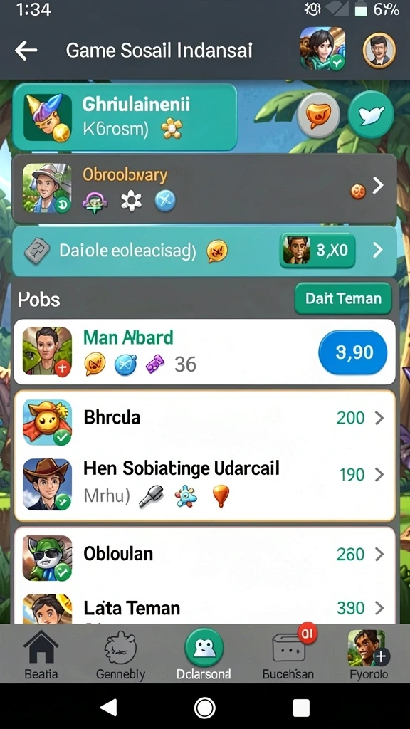 mandala77 - Tampilan menu utama yang menarik dan mudah dinavigasi.
